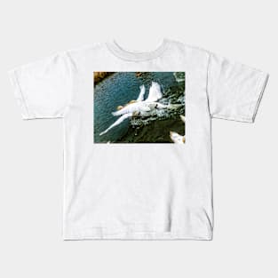 Fighting Swans Kids T-Shirt